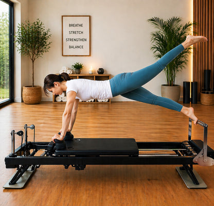 Folding Home Pilates Reformer Board Dual Resistance Machine